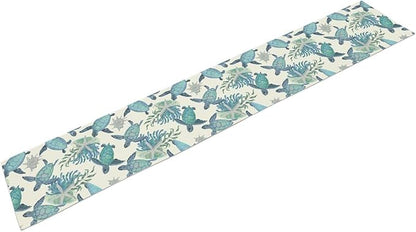 Rooster Table Runner, Rustic Farmhouse Country Cottage Farm Animal Sunflower Retro Checked Table Runner Seasonal Holiday Home Kitchen Dining Table for Home Party Decor 13"x72"