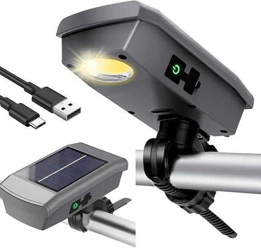 Thanksgiving & Christmas Gift Pick, BBQ Grill Light for Blackstone Griddle, Solar/USB-C Rechargeable LED Grill Lights for Outdoor, Auto On/Off 360° Rotation, Grill Lights for Griddle Accessories