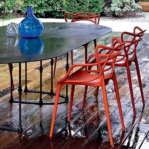 2xhome Modern Dining Chair | Stackable Indoor or Outdoor Entangled Side Chair | - Image 6