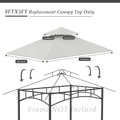 5x8Ft Grill Gazebo Replacement Top - Image 3