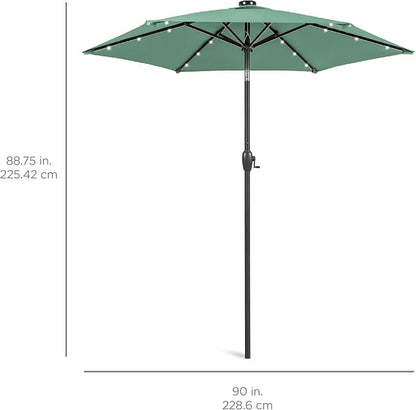 Best Choice Products 7.5ft Solar Umbrella LED Lighted Patio Umbrella, Table - Image 7