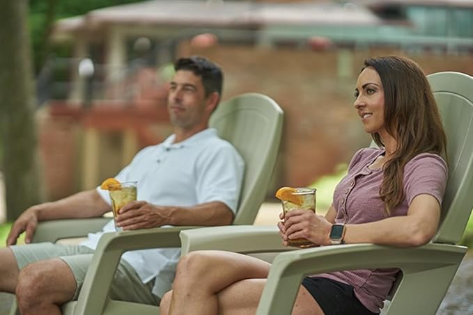 Rockaway Heavy Duty All Weather Patio or Deck Rocking Chair, and Patio - Image 2