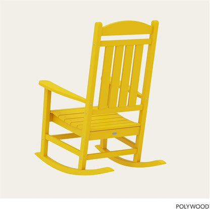 POLYWOOD R100LE Presidential Outdoor Rocking Chair - Image 4