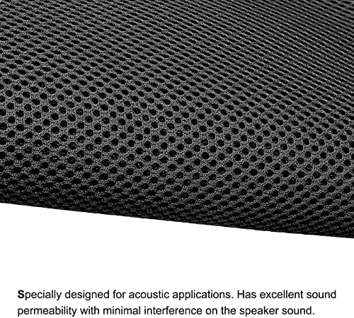 MECCANIXITY Speaker Grill Cloth 20 x 63 Inch Stereo Mesh Fabric Protective - Image 4