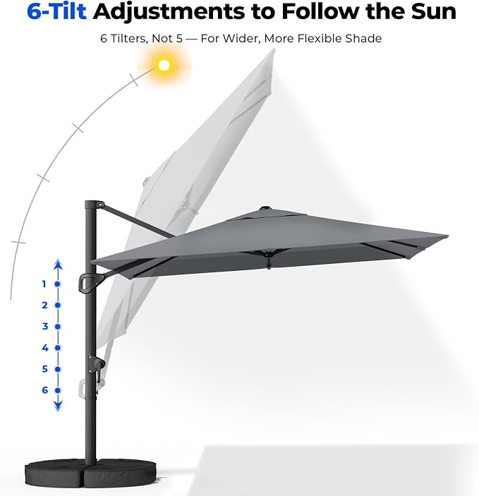 10x10 FT Cantilever Patio Umbrella - Image 3