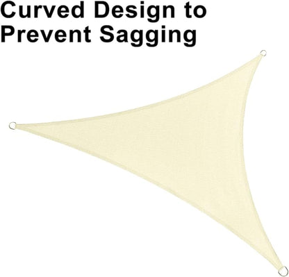 LOVE STORY Custom Size 10' x 12' x 15.6' Sun Shade Sail, Butter Cream | HDPE - Image 6