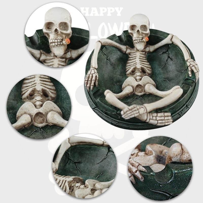 Skull Ashtray - 5.3inch Cool Ash Tray Ashtray - Image 5