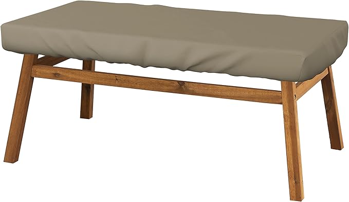 Covers & All Rectangle Table Top Cover, 12 Oz Waterproof UV & Weather Resistant Patio Table Cover, Outdoor Table Cover for Patio Furniture (75" L x 40" W x 5" H, Beige)
