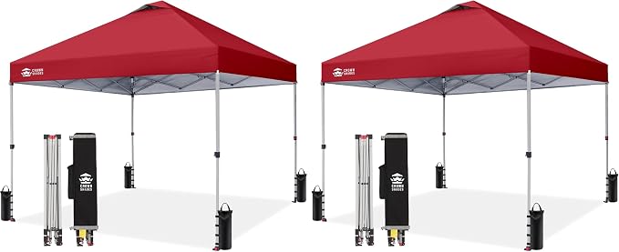 CROWN SHADES 10x10 Pop Up Canopy Tent by CrownShades