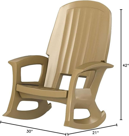 Rockaway Heavy Duty All Weather Rocking Chair, 3 Pack | Polyethylene Outdoor - Image 2