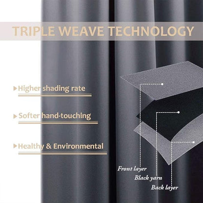 NICETOWN Weighted Outdoor Patio Curtain & Drape Waterproof 84 Long, Top and - Image 7