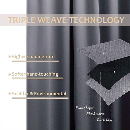 NICETOWN 2 Panels Outdoor Curtains Waterproof Extra Long 108 - Image 7
