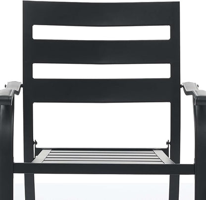Patio Dining Chairs Set of 2, Metal Patio Furniture Set - Image 8