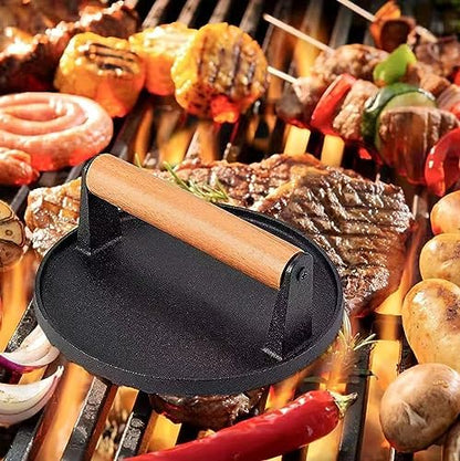 5.7inch Heavy Duty cast Iron Smash Burger Press Grill Press Burger Smasher - Image 4