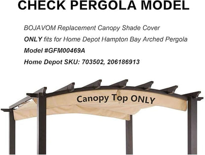 Pergola Shade Cover Replacement Canopy Top Compatible - Image 3