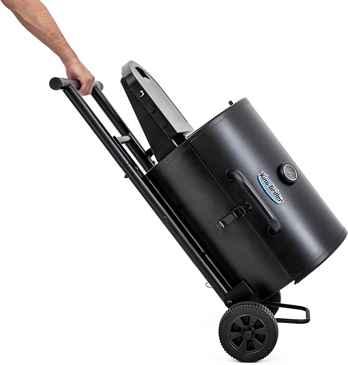 Char-Griller E1816 King-Griller Gambler Portable Charcoal Grill in Black