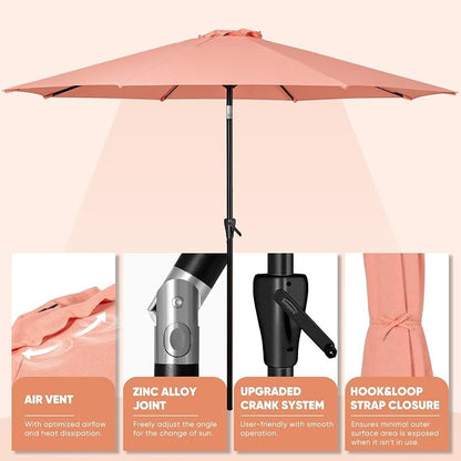 Tempera Patio Market Outdoor Table Umbrella - Image 3