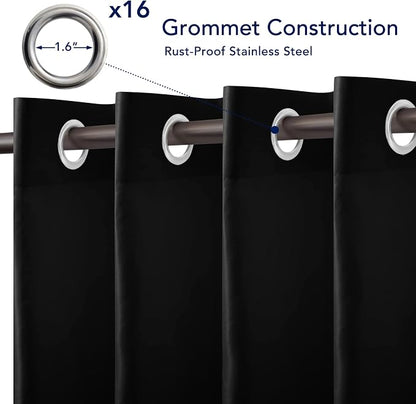 PureFit Outdoor Curtains for Patio Waterproof Weatherproof Outside Curtains | - Image 4