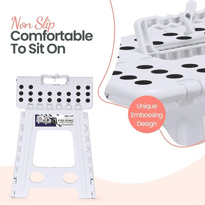 Delxo 16 Inch Folding Step Stool, Foldable Step Stool - Image 3