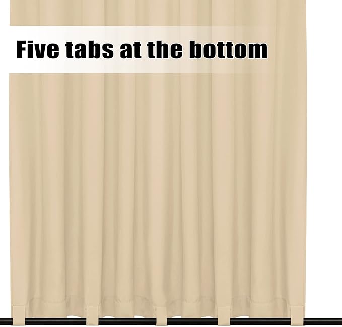 Easy-Going Outdoor Curtains for Patio 1 Panel, 110x96 inch, Weatherproof - Image 4