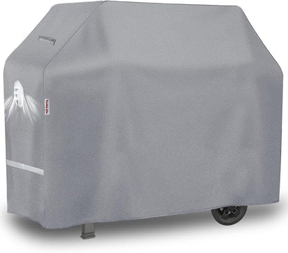 Turtle Life BBQ Grill Cover, 64 Inch Heavy Duty Waterproof 4-6 Burner Barbecue Gas Grill Covers for Weber Genesis Char-Broil Brinkmann, Gray