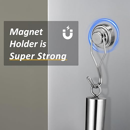 Juome 3oz Stainless Steel Ice Scoop for Freezer with Magnetic Holder, Metal Ice Scoop for Ice Machine, Small Ice Cube Scooper for Freezer Bin for Ge Profile Opal 2.0 Nugget Ice Maker