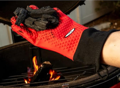 Xomi Premium Silicone Heat and Fire Retardant BBQ & Baking Gloves.
