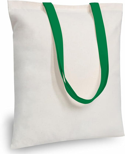 TOPDesign 6-Pack Economical 16"x15" Cotton Tote Bag, Lightweight Medium Reusable Grocery Shopping Cloth Bags, Suitable for DIY, Advertising, Promotion, Gift, Activity