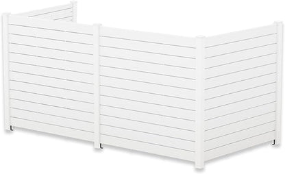 Kozyard Ground Mounting Kit for 4-Panel Privacy Screens – Perfect for Securing to Concrete – Helps Hide Clutter and Keep Your Outdoor Space Neat – Fits Both White & Black Panels