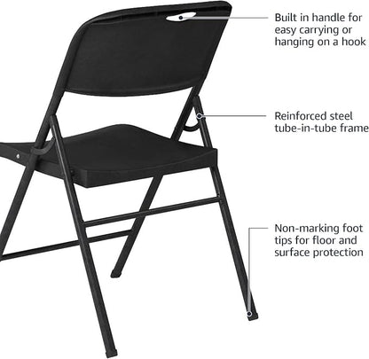Amazon Basics Portable Folding Plastic Chair, Events Seating, 350-Pound Capacity - Image 5