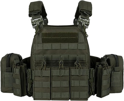 vAv YAKEDA Tactical Outdoor Vest Quick Release Adjustable Hunting Vest with PALS Molle System
