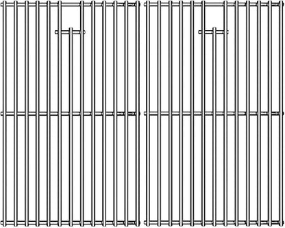 17/17.5/19.5 Inch Stainless Steel Cooking Grates for Weber Spirit I & II 200 Series Spirit E210 Spirit E220 Spirit S210, Spirit S220 with Front Control, Weber 7637 Gas Grills
