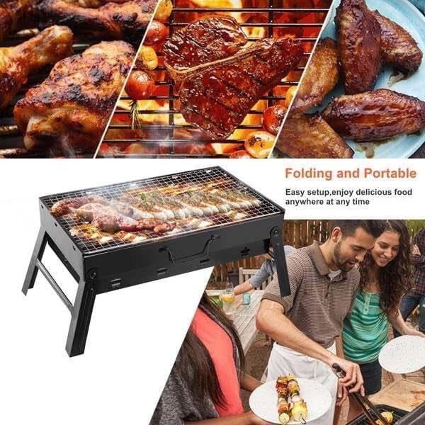 17 X 10 Inch Foldable Portable Stainless Steel BBQ Grill, Tool‑Free 2‑Step - Image 6