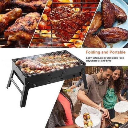 17 X 10 Inch Foldable Portable Stainless Steel BBQ Grill, Tool‑Free 2‑Step - Image 6