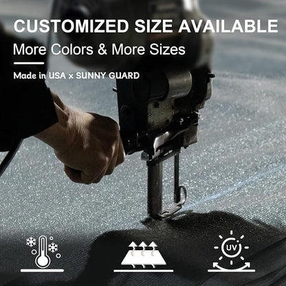 SUNNY GUARD 20' x 23' Rectangle Shade Sail 95% UV Block Outdoor Canopy | Sun - Image 8