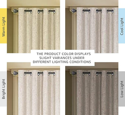 H.VERSAILTEX Linen Blackout Curtain Durable Thick Textured Linen Look 100% - Image 3