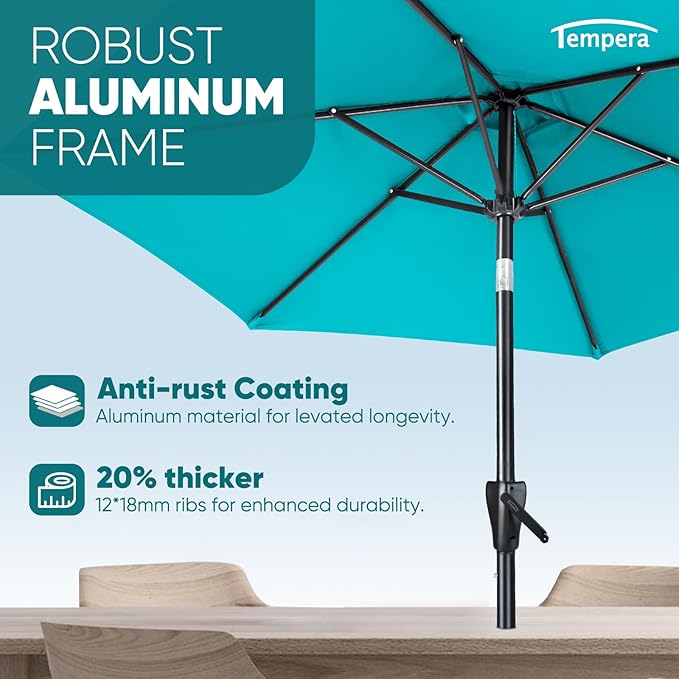 Tempera Patio Market Outdoor Table Umbrella - Image 4