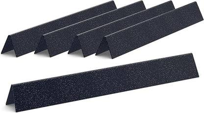 QuliMetal 24.5 Inch Flavorizer Bars for Weber Genesis 300 Series Grills with Side Controls Knobs, Genesis E310 E320 S310 S320 EP310 EP320 (2007-2010), Porcelain Steel Heat Plates for Weber 7539 7540