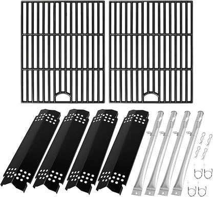 BQMAX Grill Replacement Parts for Nexgrill 4 Burner 720-0830X, Grill Grate, Grill Burner and Heat Plates for Nexgrill Replacement Parts, Grill Parts Kit for Nexgrill 720-0830X Replacement Parts