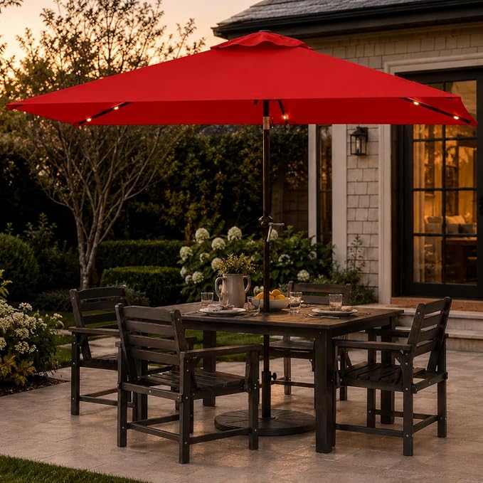 6.5 x 10ft Rectangular Patio Umbrella - Image 8