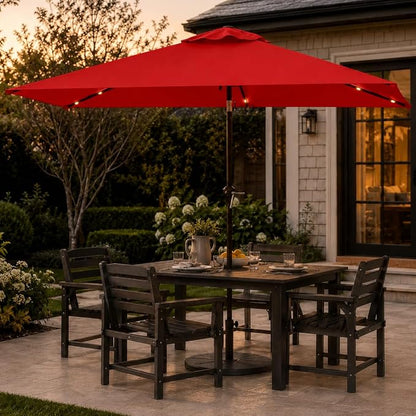 6.5 x 10ft Rectangular Patio Umbrella - Image 8
