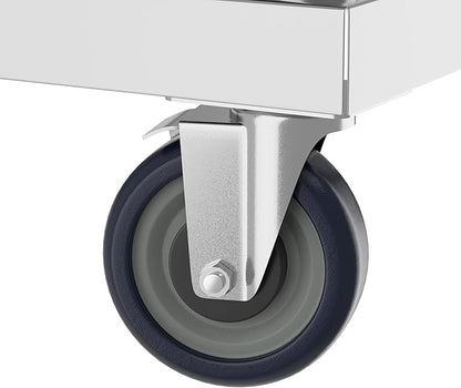 48 in. Commercial Outdoor Propane Gas Grill with Roll Dome Cover, ETL Listed in Stainless-Steel (CGKIT4-48D)