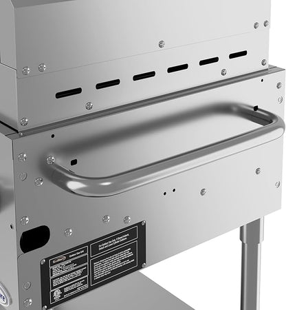 72 in. Commercial Outdoor Propane Gas Grill with 36 in. Roll Dome Cover and 36 in. Pizza Oven in Stainless-Steel, ETL Listed (CGKIT7-D36P36)