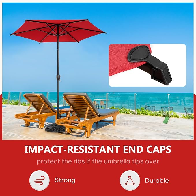 Abba Patio 7.5FT Lyon Outdoor Patio Umbrella Outdoor Table Umbrella - Image 4