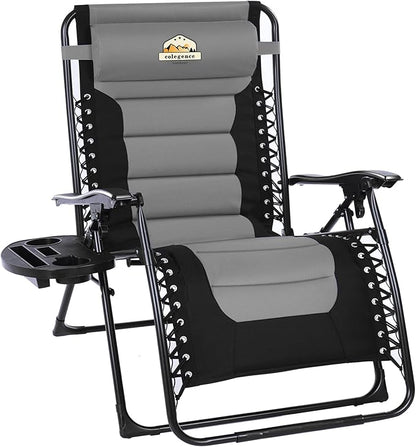 Colegence Oversized Padded Zero Gravity Chair, 400 lb, 0-170° locking recline by ColegenceOutdoor