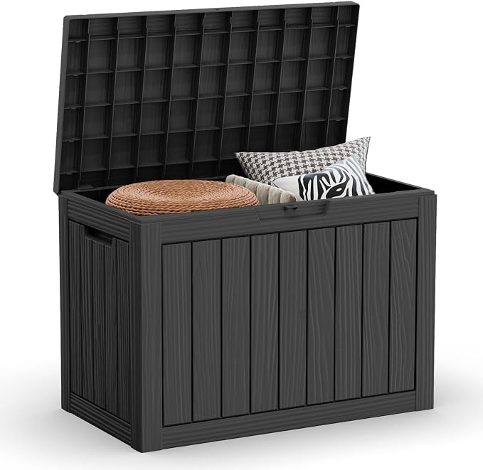 45 Gallon Resin Deck Box, Package Delivery Box by LAUSAINTHOME