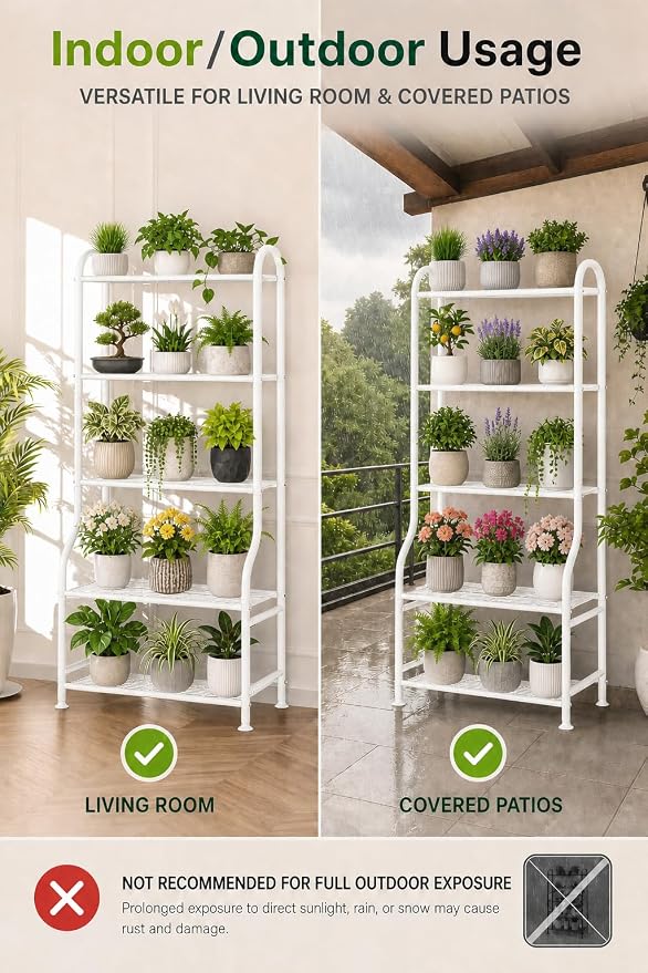 5-Tier Metal Plant Stand - Image 7