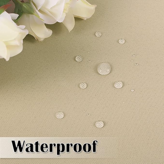 Deck Curtains Curtain Panel W70 x L95 Inch Cream Beige, 1 Panel | Deck Curtains - Image 5