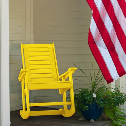 GREENVINES Oversized Outdoor Rocking Chairs Set of 2, HDPE Rocker - Image 9