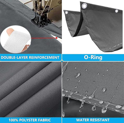 Retractable Waterproof Wave Awning Cover 4' x 19' - Image 3